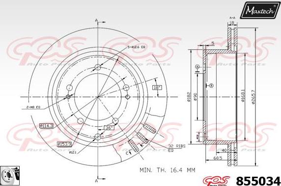 Maxtech 857082 - Discofreno autozon.pro