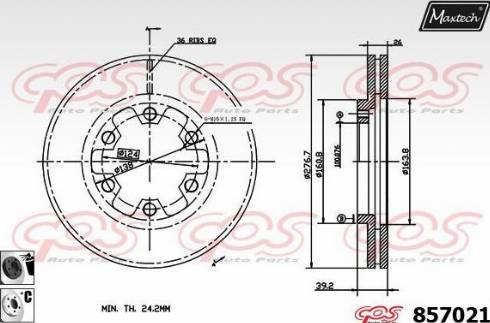 Maxtech 857021.6060 - Discofreno autozon.pro