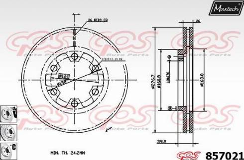 Maxtech 857021.6880 - Discofreno autozon.pro