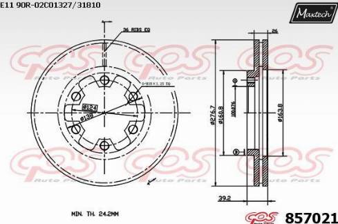 Maxtech 857021.0000 - Discofreno autozon.pro