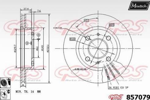 Maxtech 857079.6060 - Discofreno autozon.pro