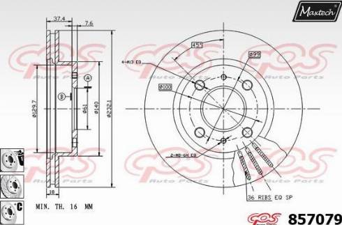 Maxtech 857079.6880 - Discofreno autozon.pro