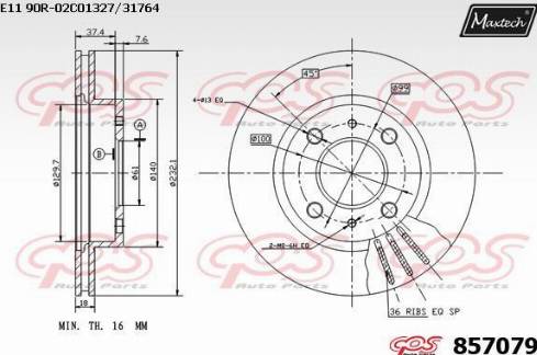 Maxtech 857079.0000 - Discofreno autozon.pro