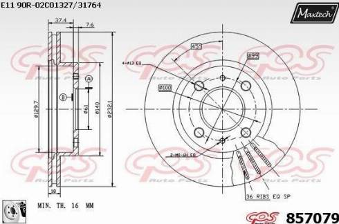 Maxtech 857079.0080 - Discofreno autozon.pro