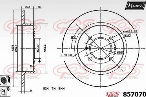 Maxtech 857070.6060 - Discofreno autozon.pro