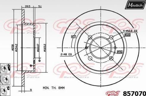 Maxtech 857070.6880 - Discofreno autozon.pro