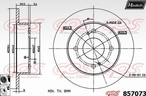 Maxtech 857073.6060 - Discofreno autozon.pro