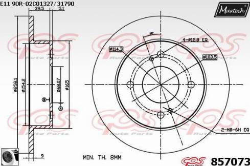 Maxtech 857073.0060 - Discofreno autozon.pro