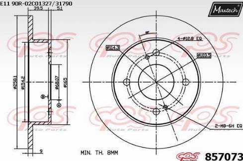 Maxtech 857073.0000 - Discofreno autozon.pro