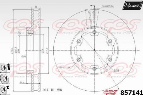 Maxtech 857141.6980 - Discofreno autozon.pro