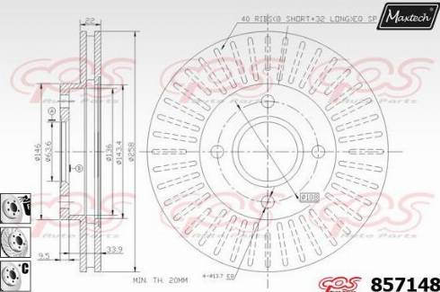 Maxtech 857148.6980 - Discofreno autozon.pro