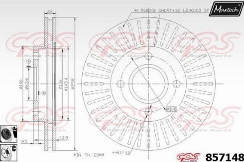 Maxtech 857148.6060 - Discofreno autozon.pro