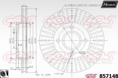 Maxtech 857148.0060 - Discofreno autozon.pro