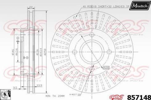 Maxtech 857148.0080 - Discofreno autozon.pro