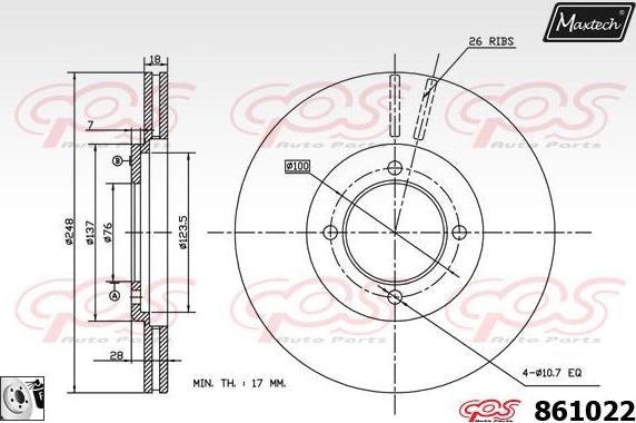 Maxtech 857142 - Discofreno autozon.pro