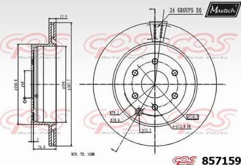 Maxtech 857159.0000 - Discofreno autozon.pro