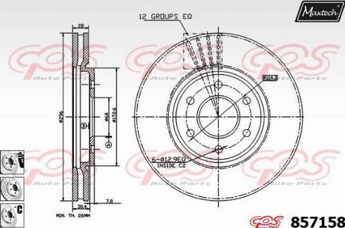 Maxtech 857158.6980 - Discofreno autozon.pro