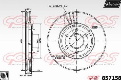 Maxtech 857158.0060 - Discofreno autozon.pro