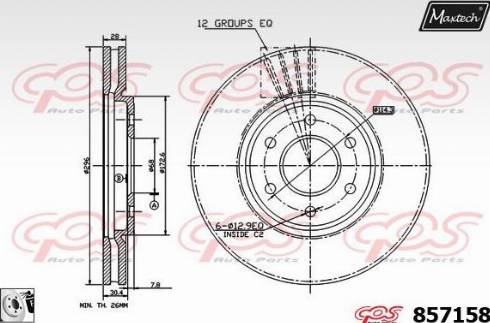 Maxtech 857158.0080 - Discofreno autozon.pro