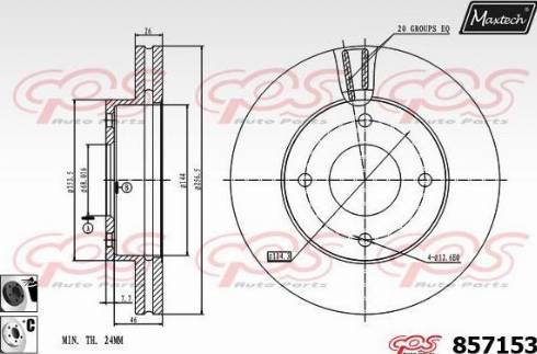 Maxtech 857153.6060 - Discofreno autozon.pro