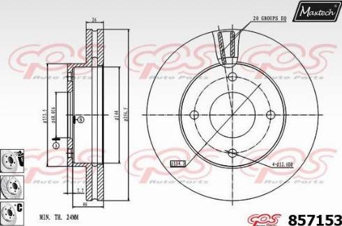 Maxtech 857153.6880 - Discofreno autozon.pro