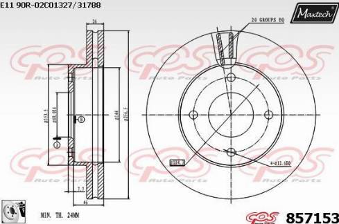 Maxtech 857153.0080 - Discofreno autozon.pro