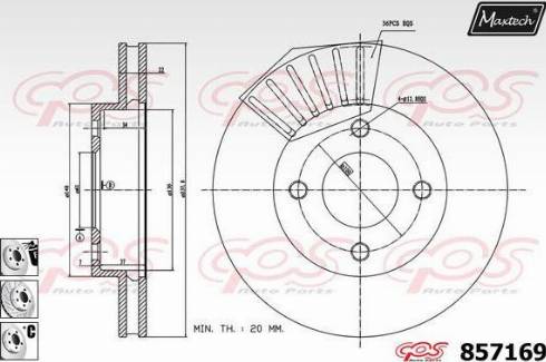 Maxtech 857169.6880 - Discofreno autozon.pro