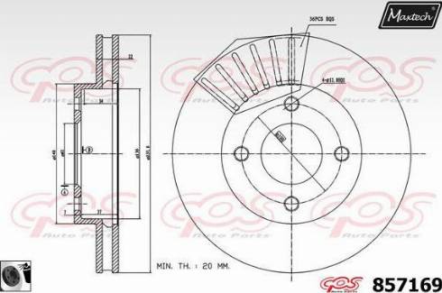 Maxtech 857169.0060 - Discofreno autozon.pro