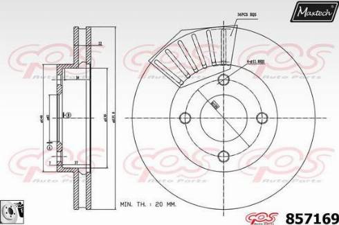 Maxtech 857169.0080 - Discofreno autozon.pro