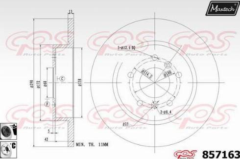 Maxtech 857163.6060 - Discofreno autozon.pro