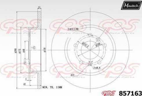 Maxtech 857163.0000 - Discofreno autozon.pro