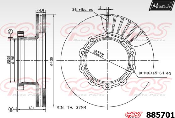 Maxtech 857163 - Discofreno autozon.pro