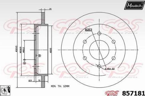 Maxtech 857181.0080 - Discofreno autozon.pro