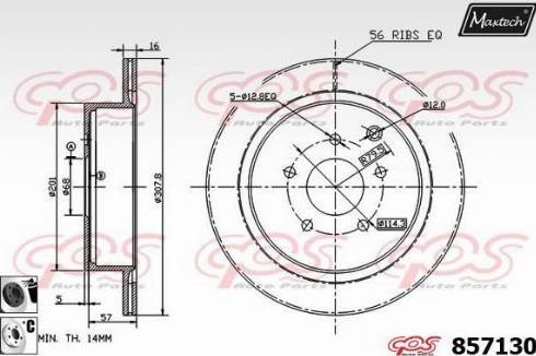 Maxtech 857130.6060 - Discofreno autozon.pro