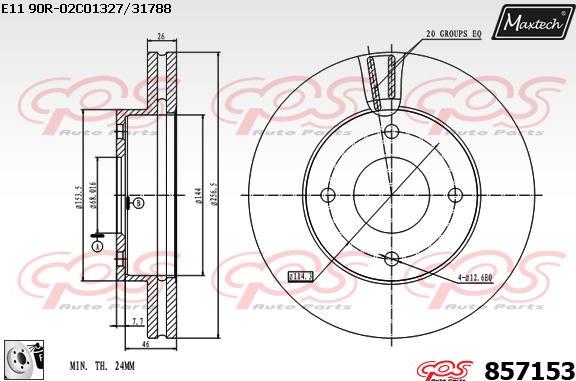 Maxtech 857124 - Discofreno autozon.pro