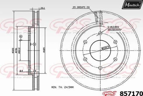 Maxtech 857170.0000 - Discofreno autozon.pro