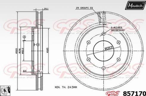 Maxtech 857170.0080 - Discofreno autozon.pro