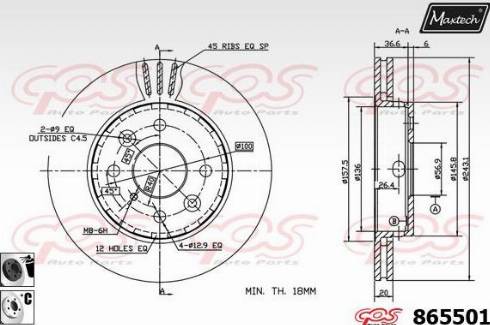 Maxtech 865501.6060 - Discofreno autozon.pro