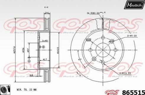 Maxtech 865515.0060 - Discofreno autozon.pro