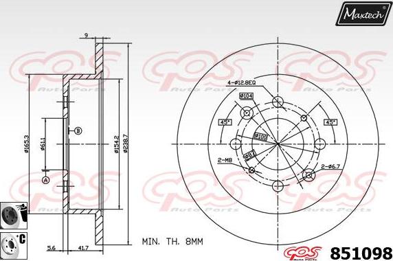 Maxtech 865515 - Discofreno autozon.pro