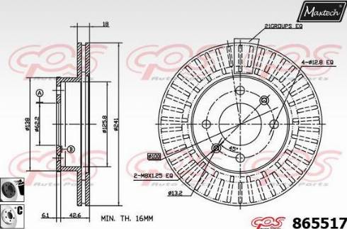 Maxtech 865517.6060 - Discofreno autozon.pro