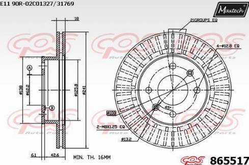 Maxtech 865517.0000 - Discofreno autozon.pro