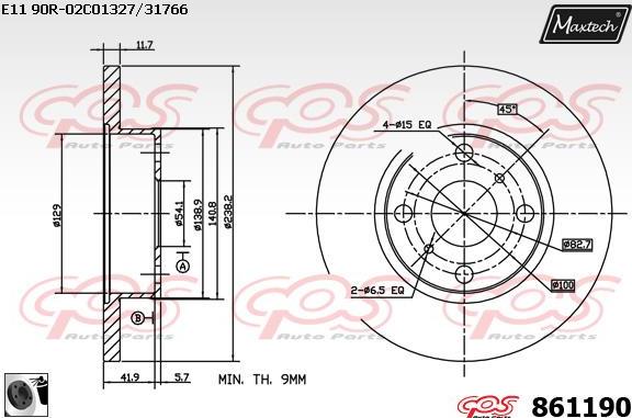 Maxtech 865517 - Discofreno autozon.pro