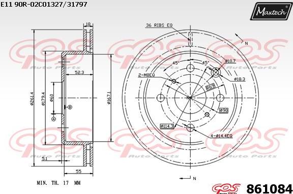 Maxtech 865522 - Discofreno autozon.pro