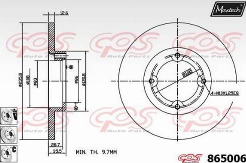 Maxtech 865006.6880 - Discofreno autozon.pro