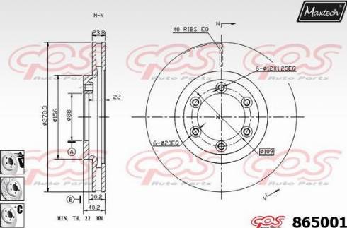 Maxtech 865001.6880 - Discofreno autozon.pro