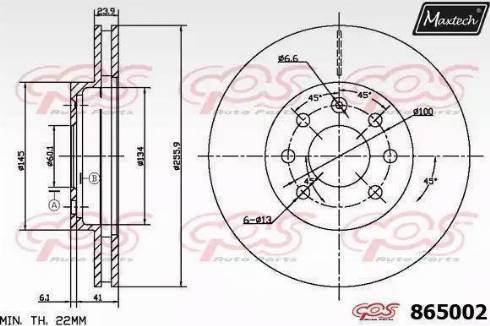 Maxtech 865002.0000 - Discofreno autozon.pro