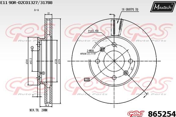 Maxtech 865014 - Discofreno autozon.pro