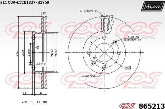 Maxtech 865016 - Discofreno autozon.pro