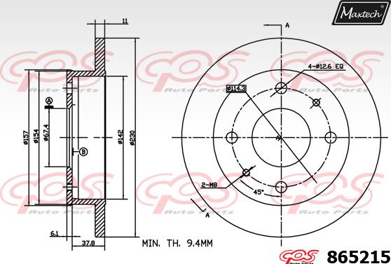 Maxtech 865011 - Discofreno autozon.pro